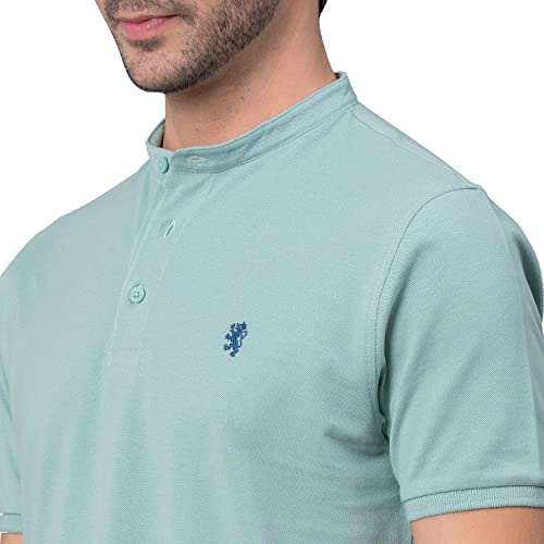 Image of Red Tape Henley Neck T-Shirt for Men | Comfortable & Breathable