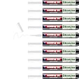 edding 50 EcoLine Lackmarker – weiß – 10 Stück – Rundspitze 2-3 mm – wasserbasierte Tinte,...