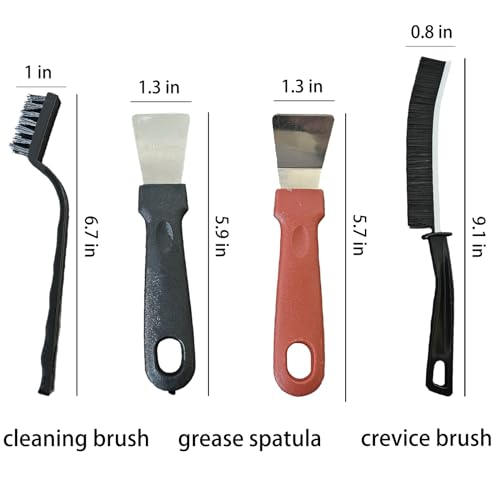 CLJAQZW 7 Pcs Multi-Purpose Crevice Cleaning Brush Tool for Stubborn Kitchen Grease Stains, Bathroom Crevices, Window Gutters, Tiles and Faucets