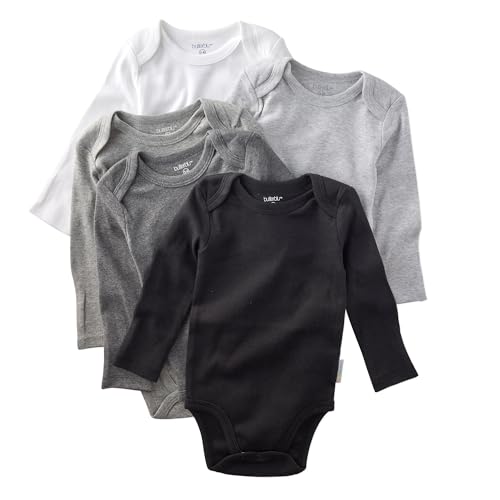 Image of Butterblu Blake 5-Pack Long Sleeve Bodysuits 100% Organic Cotton Baby Clothes for Boys and Girls