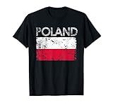 Vintage Poland Polish Flag Pride Gift T-Shirt