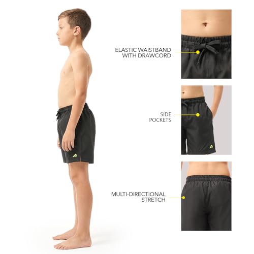 Image of Boldfit Swimming Shorts for Boys- Swim Jammers & Swimming Trunks for Boys-Chlorine-Resistant, Quick-Dry Swimwear with UPF 40+ & Stretch Fit