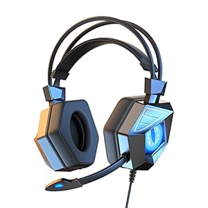 Around-Ear Bass Gaming Headset Surround Sound Kopfhörer mit Noise Cancelling Mikrofon mit Lichtern GC0