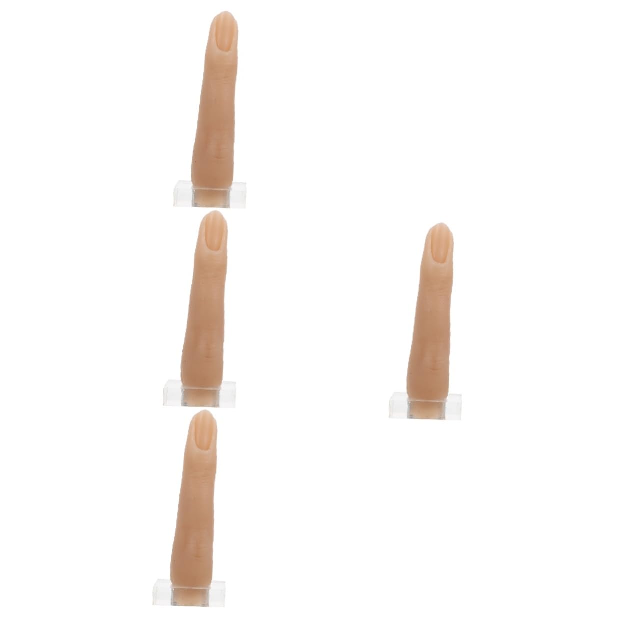 minkissy 4stücke Übungsfinger Für Nageldesign Flexibles Modell Für Maniküre-Training Für Nagelkunst Im Salon Und Zuhause Leicht Langlebig Und Praktisch Für Kreative Designs