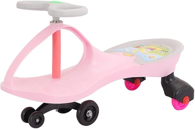 Amazon 子供 ねじれ車 揺れる車 バランス三輪車 幼児用 進級する 滑る 赤ん坊 つるつる車 赤ちゃんの学歩車 横転を防ぐ 悠々車 乗用玩具 軽量 シンプル おしゃれ ピンクa 三輪車 おもちゃ