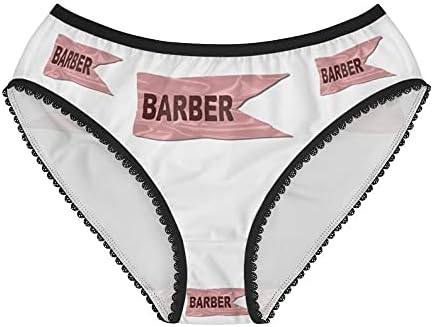 Barber Silk Flag Panties, Barber Silk Flag Underwear, Briefs, Cotton Briefs, Funny Underwear, Panties For Women