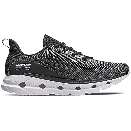 Tênis Perfect 3, Olympikus, Preto/Branco, Masculino, 42