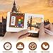 Mini Watercolor Travel Set – New Paint Palette Travel Kit, Upgrade 2026 Portable Pocket Artist Water Colours Box with 8-Grid with Picture Book, Wooden Binder, Brush, Clips, Pens for Painters Students
