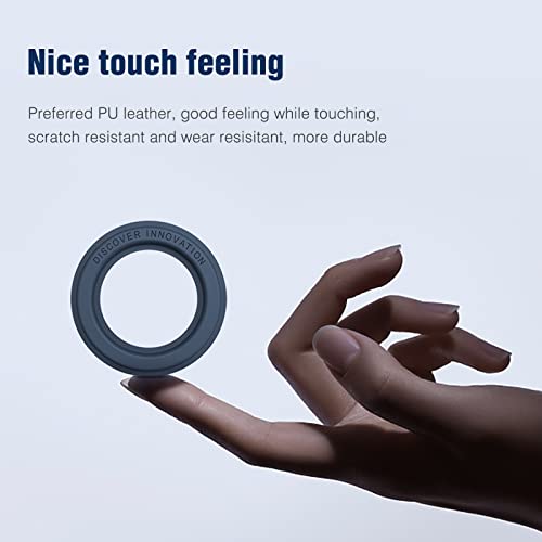 Image of Nillkin 2 pcs SnapHold Magnetic Sticker for Apple iPhones with Magsafe Only PU Material Strong Adhesion Media View or Office Use Blue Color X 2