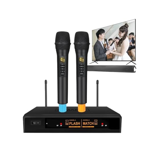 Micrófono inalámbrico Bluetooth Karaoke Base 3 con grabación Echo portátil for Barra de Sonido TV Show Fiesta en casa Altavoz de Iglesia (Color : EU Plug)