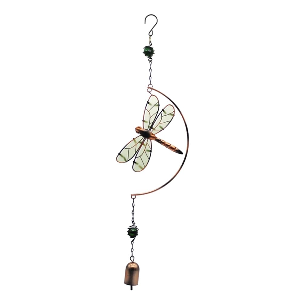 CTRLZS Dragonfly Wind Chime Waterproof Wind Spinner Outdoor Window Hanging Decor for Patio Garden