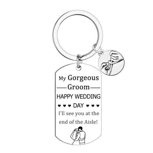Groom Gifts To My Gorgeous Keyring Husband to Be Gift Weddin