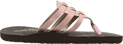 Cobian Girl's Lil La Paz Flip Flops, Brown Faux Leather, Foam, Rubber, 6 Big Kid M3