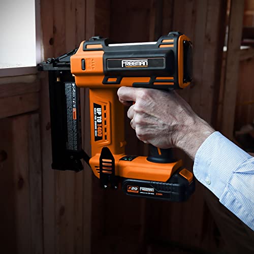 Freeman Pe20Vt2118 20 Volt Cordless 2-In-1 18-Gauge Nailer/Stapler (Tool Only) – 1400 Shots Per Charge #TOP6