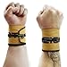 Meister Lockdown Wrist Wraps - Adjustable Non-Stretch Support for Weightlifting, Strength & Cross Training - Coyote