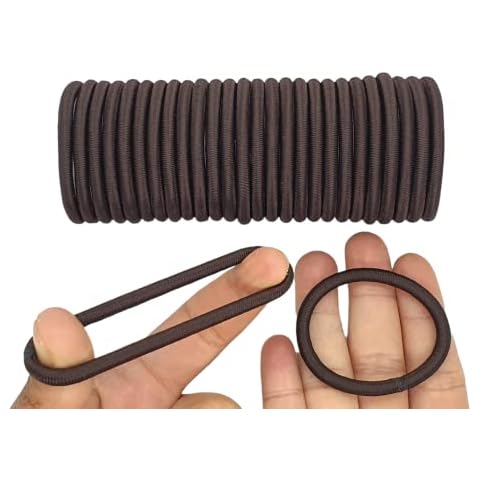 20 PCS Extra Strong Brown Hair Ties Cover