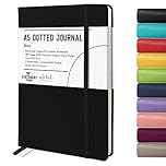 STATIONERY ISLAND Bullet Dotted Journal A5, Hardcover Dotted Notebook, Thick 120gsm Paper 180 Pages Journal Notebook