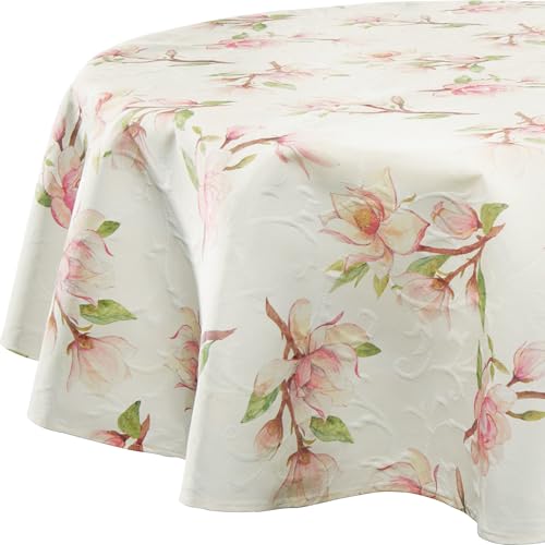 Erwin Müller Tischwäsche, Tischdecke Magnolienblüten Jaquard Magnolie...