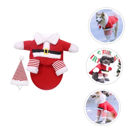Disfraz Navideño para Perros y Gatos SUPVOX 5XL Rojo miniatura 6