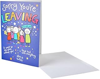 Traditional Large Card Leaving - 12 x 9 inches - Piccadilly Greetings