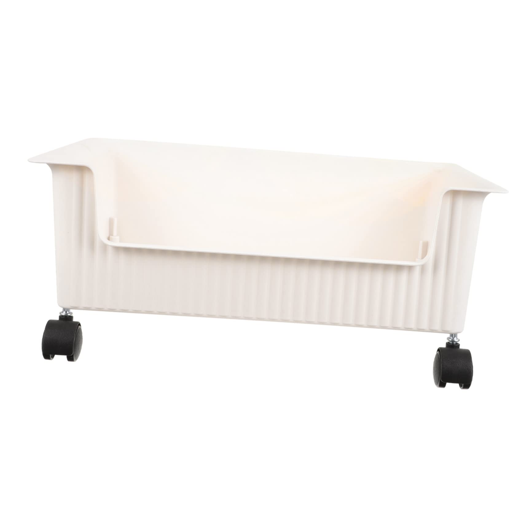 Boîte de rangement plastique avec roulettes Mikinona moyenne