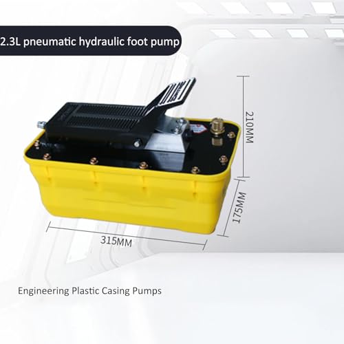 Interruptor hidráulico de cuentas de neumáticos con bomba de pie, kit de herramientas resistente para camiones, tractores y cortacésped, depósito de 2.3 L