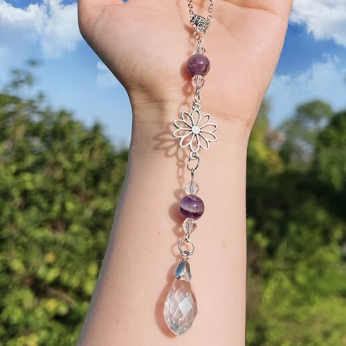 Pyotivol Amethyst Rear View Mirror Ornament
