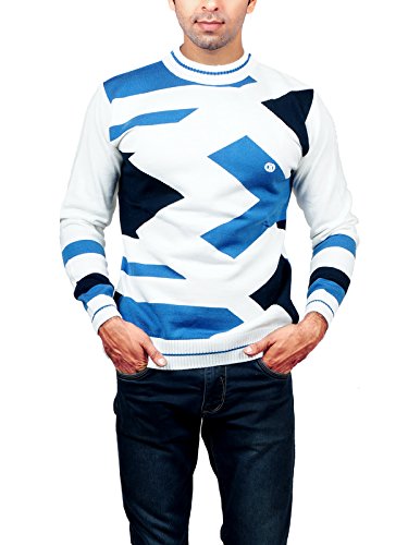Bluewax Men's Wool Sweater Retro Blue 