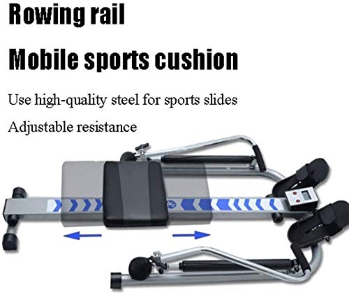Image of Rowing Machines Rowing Machine Hydraulic Rower Trainer Indoor Rowing Device with Adjustable Resistance 2020 Model Foldable Cardio Workout