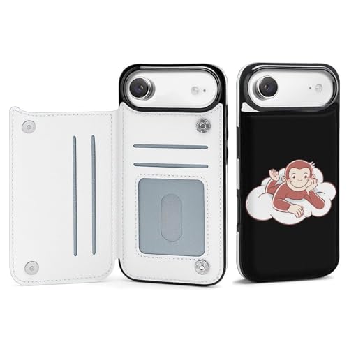 手帳型 おさるのジョージ (1) 対応 iPhone 17 Air ケース カード収納 スマホケース 財布型 携帯ケース 軽量 全面保護 スタンド機能 おしゃれ お祝いギフト