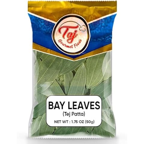 TAJ Bay Leaves, Large Whole Bay Leaf (Tej Patta), 1.75oz (50g) Cover