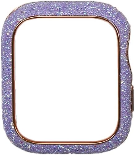 SVAPO Cubierta de diamante para carcasa de Apple Watch de 1.772 pulgadas, 1.614 pulgadas, 1.732 pulgadas, 1.575 pulgadas, protector de pantalla