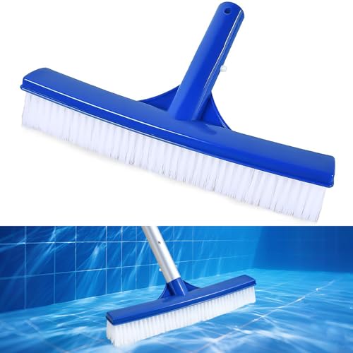 Poolbürste Poolreinigung Reinigungsbürste Pool Reinigungsbürste Pool Bürste 26cm Schwimmbad Bürste EZ Clip Kunststoffgriff Poolbürsten für Schwimmbad Badewanne Whirlpools Spa Badezimmer Küche