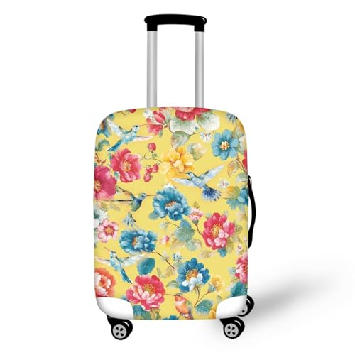 Housse valise extensible lavable réutilisable spandex motif oiseau