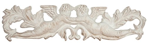 Biscottini Fregio Legno 87x22 cm Made in Italy | Fregi per mobili e pareti | Fregi in Legno Decorativi per mobili e pareti con Finitura Anticata