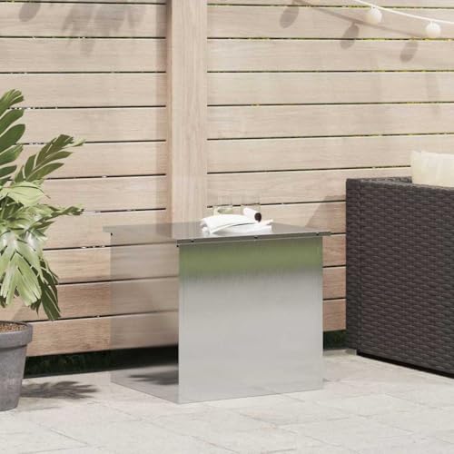 Boîte de rangement extérieure en acier étanche 55 cm vidaXL