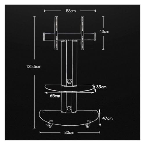 Soporte móvil para TV de 32" a 60" con ruedas y frenos miniatura 4
