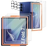 JavoYion 9 Pack for Samsung Galaxy Z Fold 7 Screen Protector, 3 Pac Inside Soft Film + 3 Pcs Front Tempered Glass + 3 Pcs Camera Protectors, Bubble-Free, HD Screen Protector for Galaxy Z Fold 7 5G