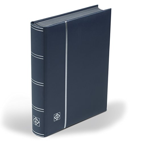 Classeur à bandes LEDER A4 pour collectionneur grand album timbres 64 pages noires