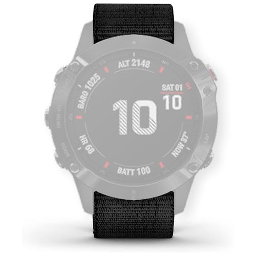 YOOSIDE for Fenix 7 / EPIX 2 / Fenix 6 / Fenix 5 Hook and Loop Nylon Watch Strap, 22mm Quick Dry Ultralight Sport Wrist Band for Garmin Fenix 6 Pro/Sapphire,Forerunner 955,Quatix 6/5