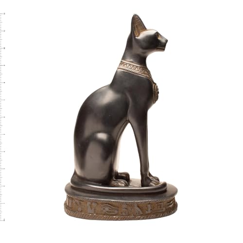 Estatua Diosa Bastet Egipcia Negra 13 Pulgadas miniatura 4