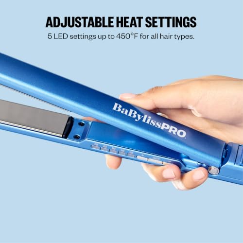 Image of BabylissPRO Nano Titanium Digital Ultra-Thin Hair Straightener