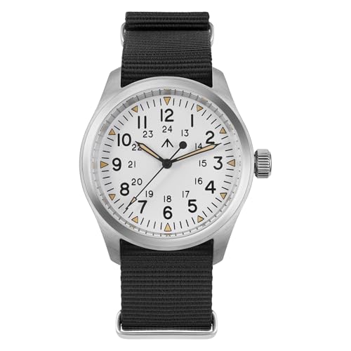 Image of TACTICAL FROG Militado ML08 Field Watch Japanese Sweep VH31 / 515 Movt with Calendar, Men's Military Watch Sapphire Crystal 10 ATM Waterproof Analog Watches for Men