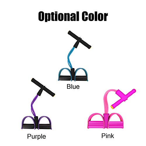 Máquina de puxar, Andoer Exercitador de pedal de corda de quatro tubos em casa Trator flexões de cor