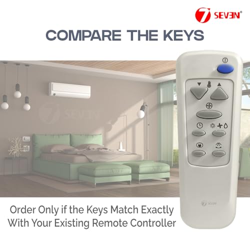 Image of 7SEVEN Compatible AC Remote Control for LG Split and Window Air Conditioner, Match Keys Exactly with Original 65 AC Remote Before Placing Order