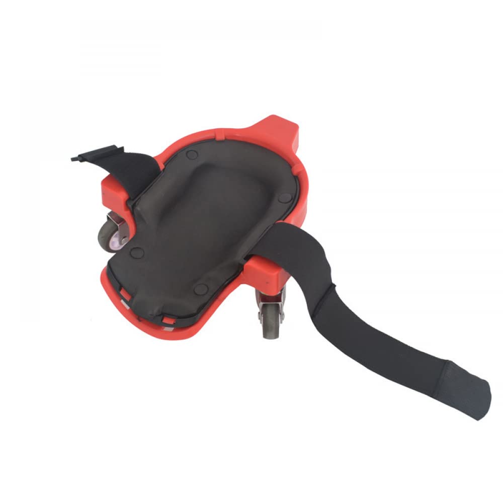 Genouillères à roulettes SIQI, Genouillère souple et glissante avec roues pour jardin, chantier de construction (2Pcs)-red