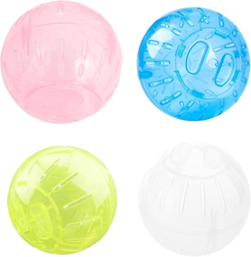 Silent Exercise Ball Toys Plastic Spinner Hamster Running for Sugar Gliders Small Mice Gerbils Hamster Exercise Ball, Small Animal Exercise Wheels (10cm) - Image 2