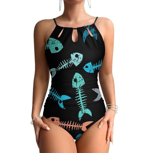 Swimsuit une pièce pour affiner la silhouette maillot de bain arête de poisson femme