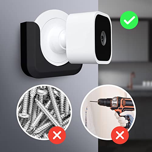 Image of Blink Mini Camera Adhesive Wall Mount Bracket, Strong Adhesive Durable Camera Mount Stand for Blink Mini Indoor Camera, No Drill, No Screws (for Blink Mini-Black)