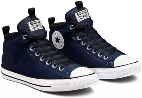 Converse Unisex Chuck Taylor All Star High Street Mid Lace Up Style Sneaker - Obsidian/Midnight Navy,14 Women/12 Men | Image 5